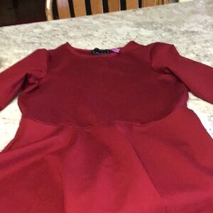 Leota knit 3/4 sleeve knee length dress